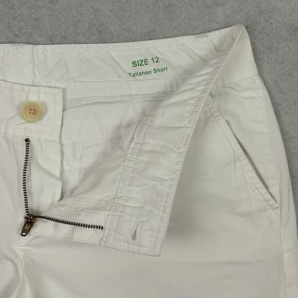 Lilly Pulitzer Callahan Knit Shorts Size 12 Large Resort White 5” Inseam Casual - Picture 8 of 11